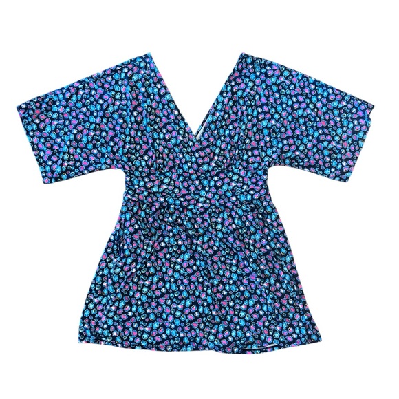 EUC Lilly Pulitzer Parigi Knit Skort Romper Seabreeze Blue Low Tide Navy Spotted - Picture 2 of 16